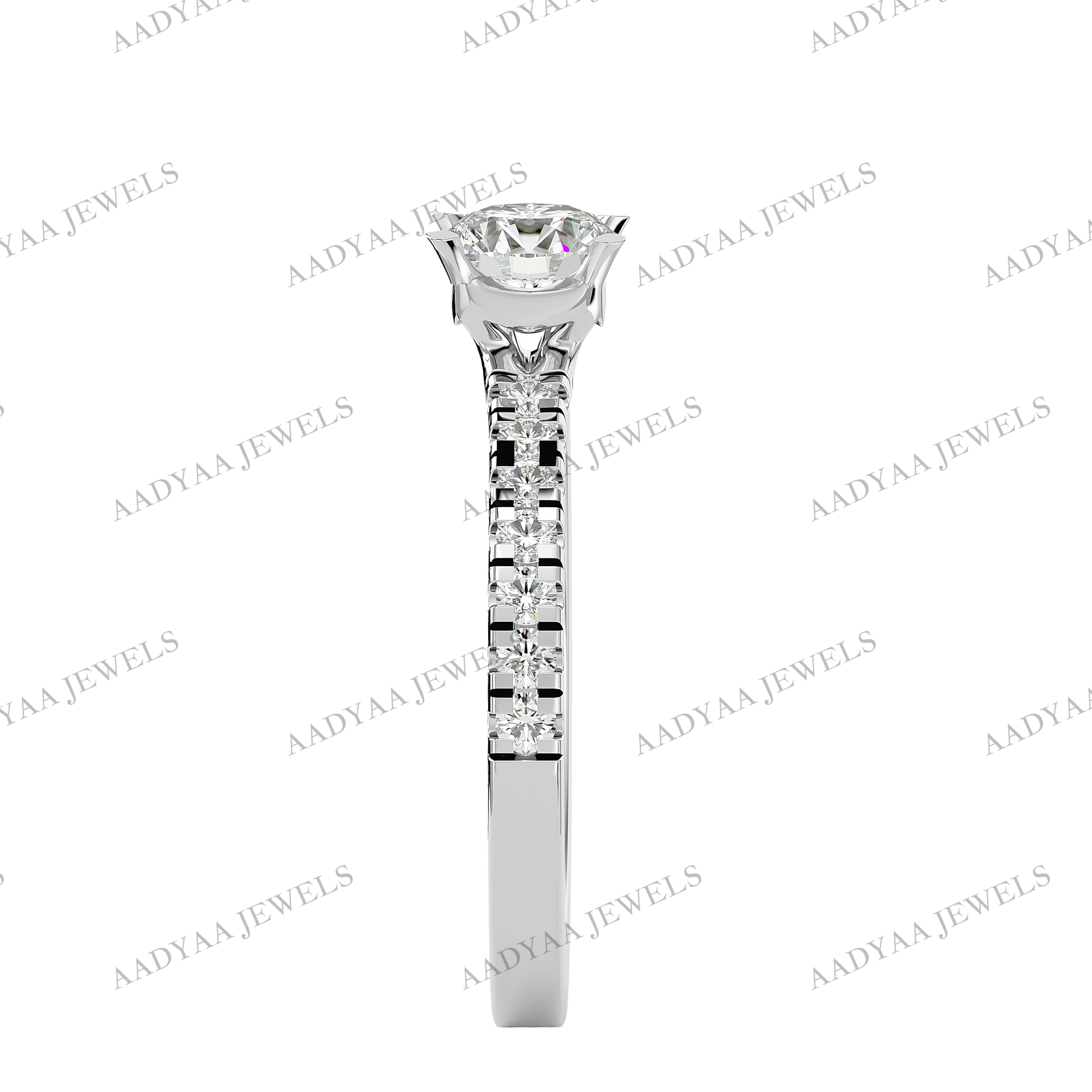 Gwen Diamond Ladies Ring | Aadyaajewels