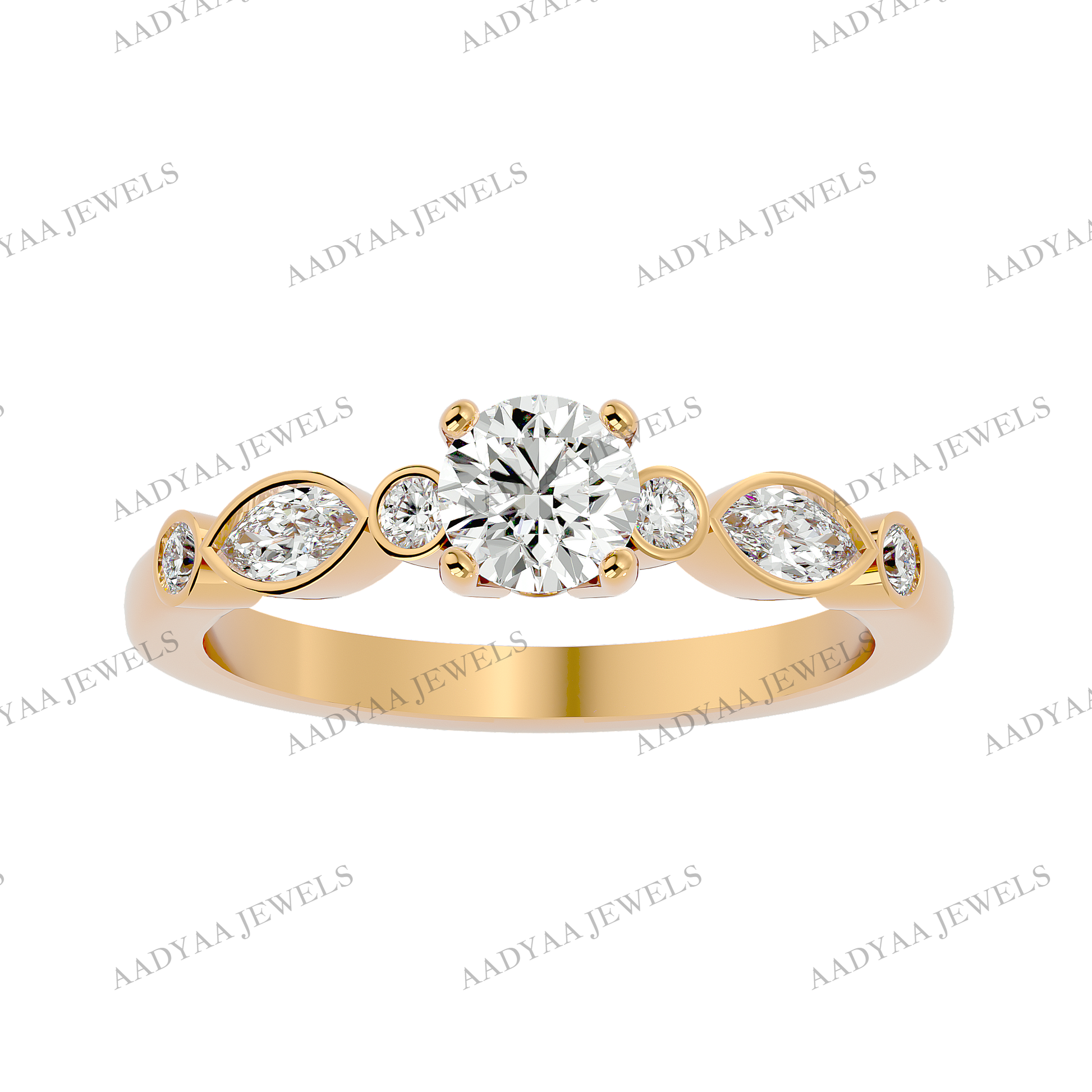 Samira Diamond Ladies Ring | Aadyaajewels