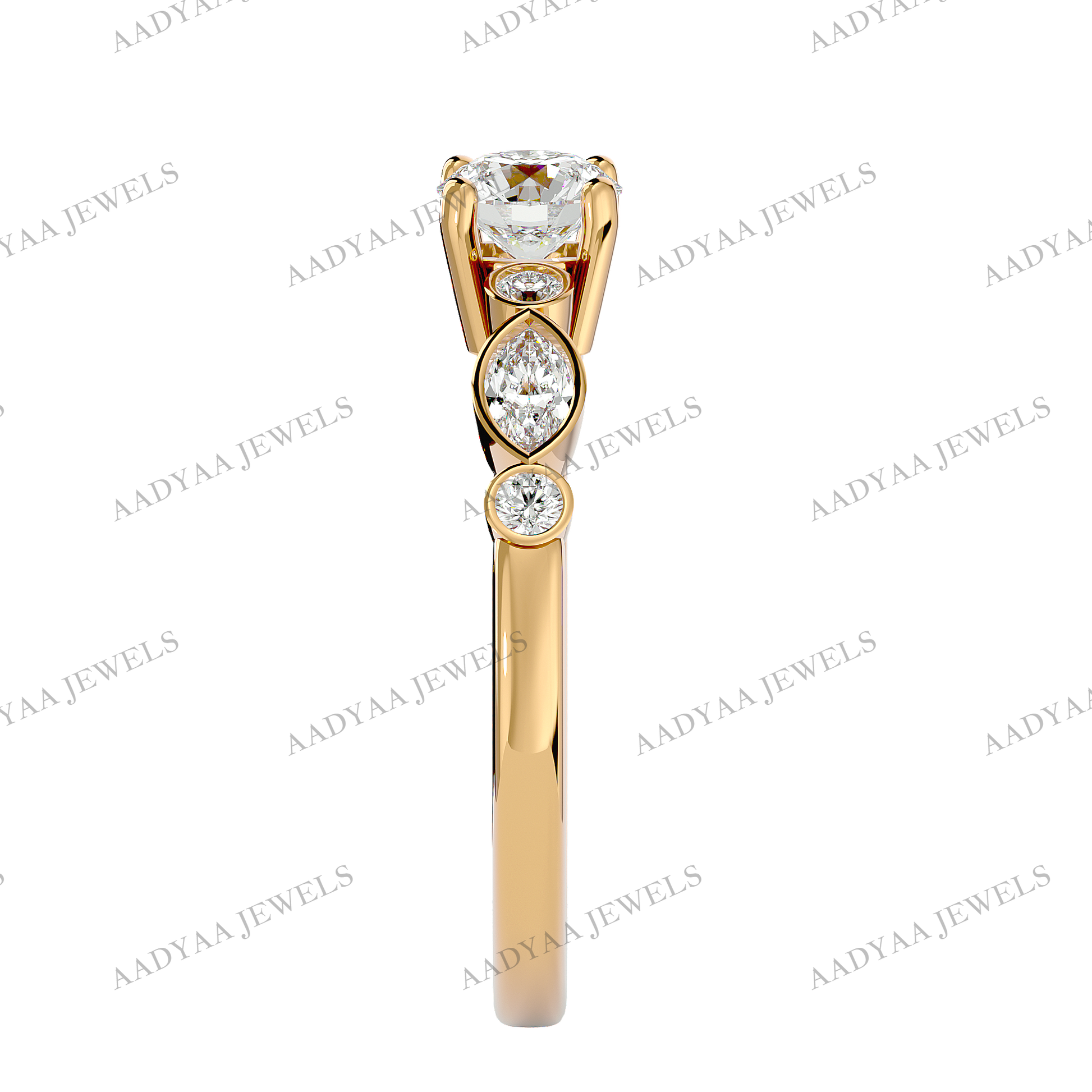 Samira Diamond Ladies Ring | Aadyaajewels