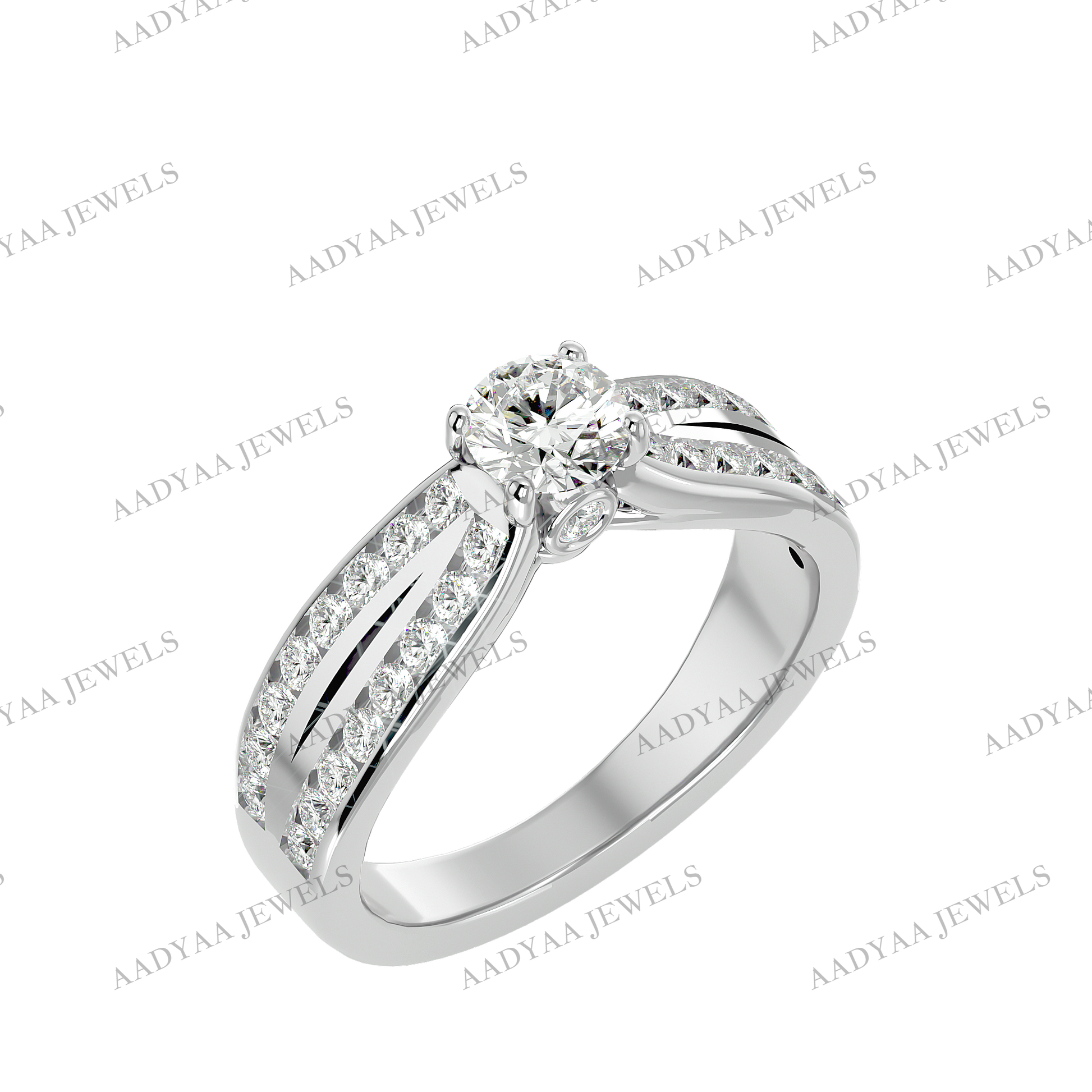 Kallie Diamond Ladies Ring | Aadyaajewels