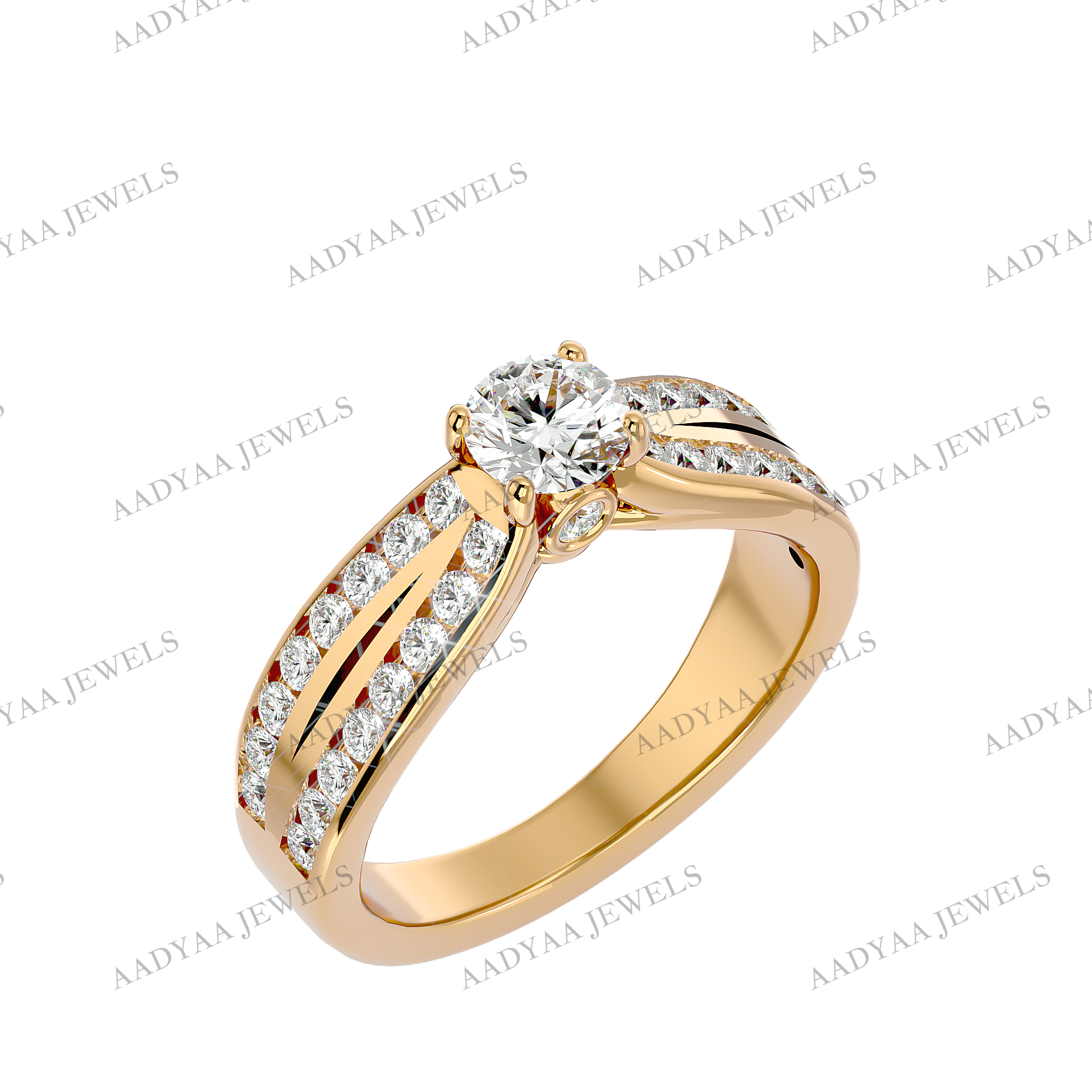 Kallie Diamond Ladies Ring | Aadyaajewels