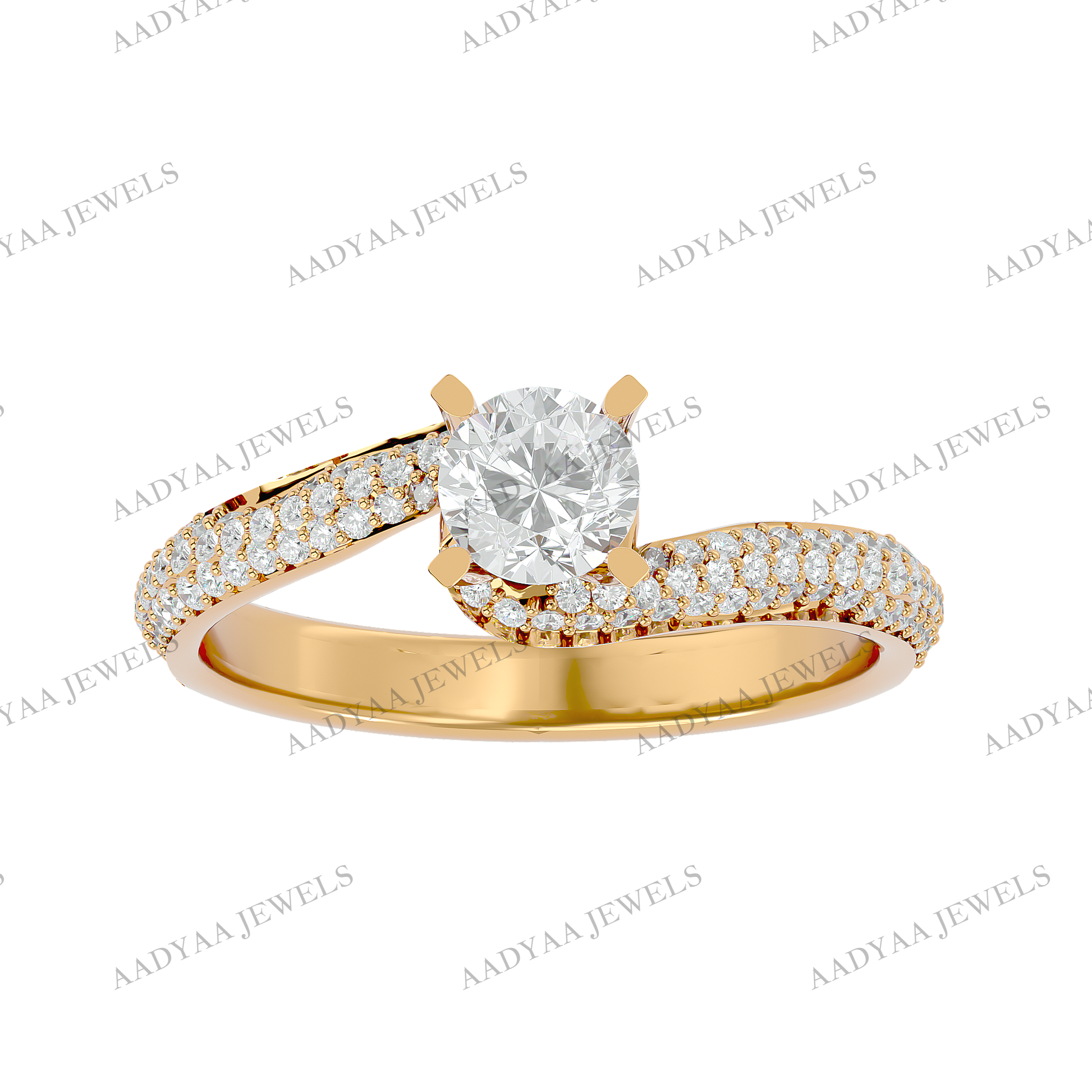 Christine Diamond Ladies Ring | Aadyaajewels
