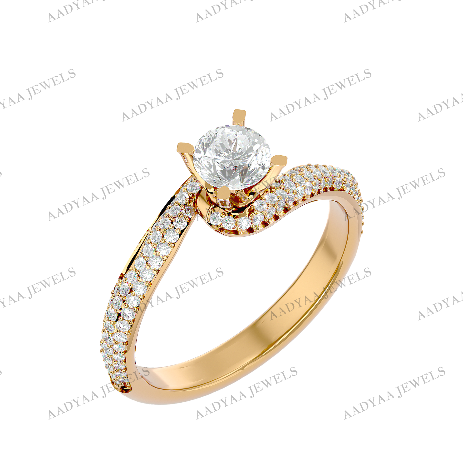 Christine Diamond Ladies Ring | Aadyaajewels