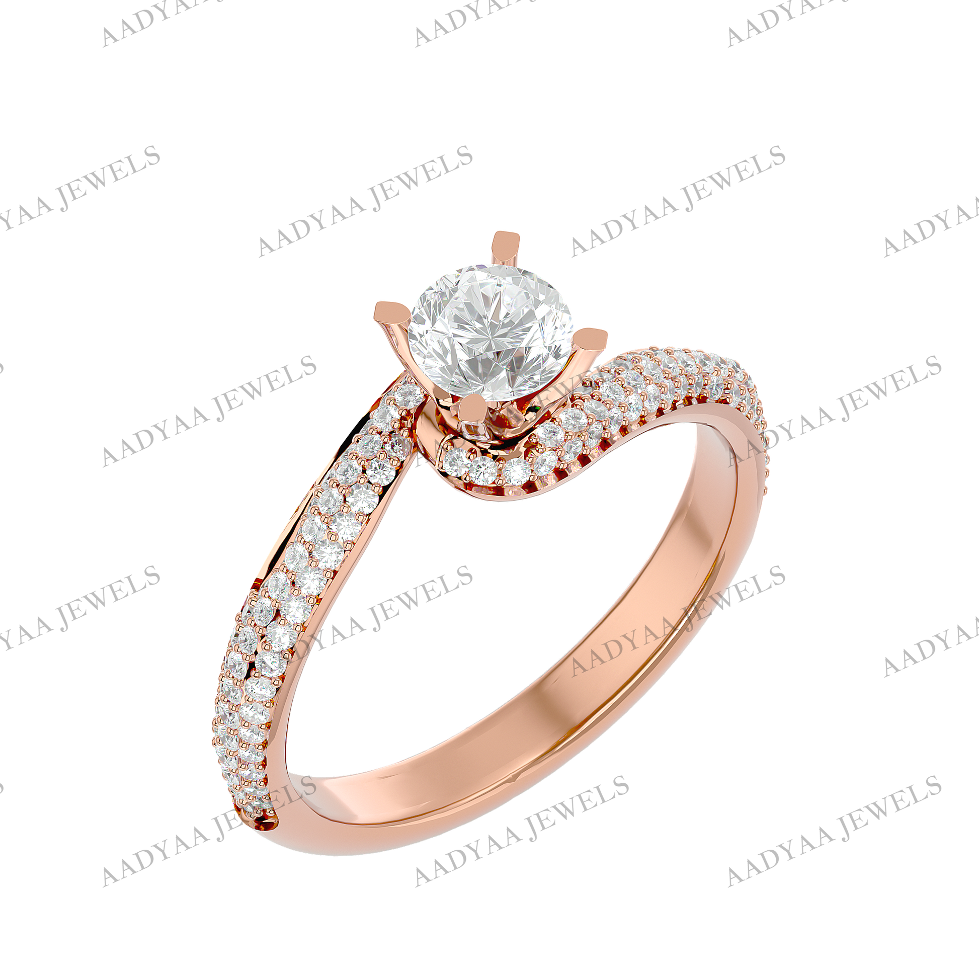 Christine Diamond Ladies Ring | Aadyaajewels