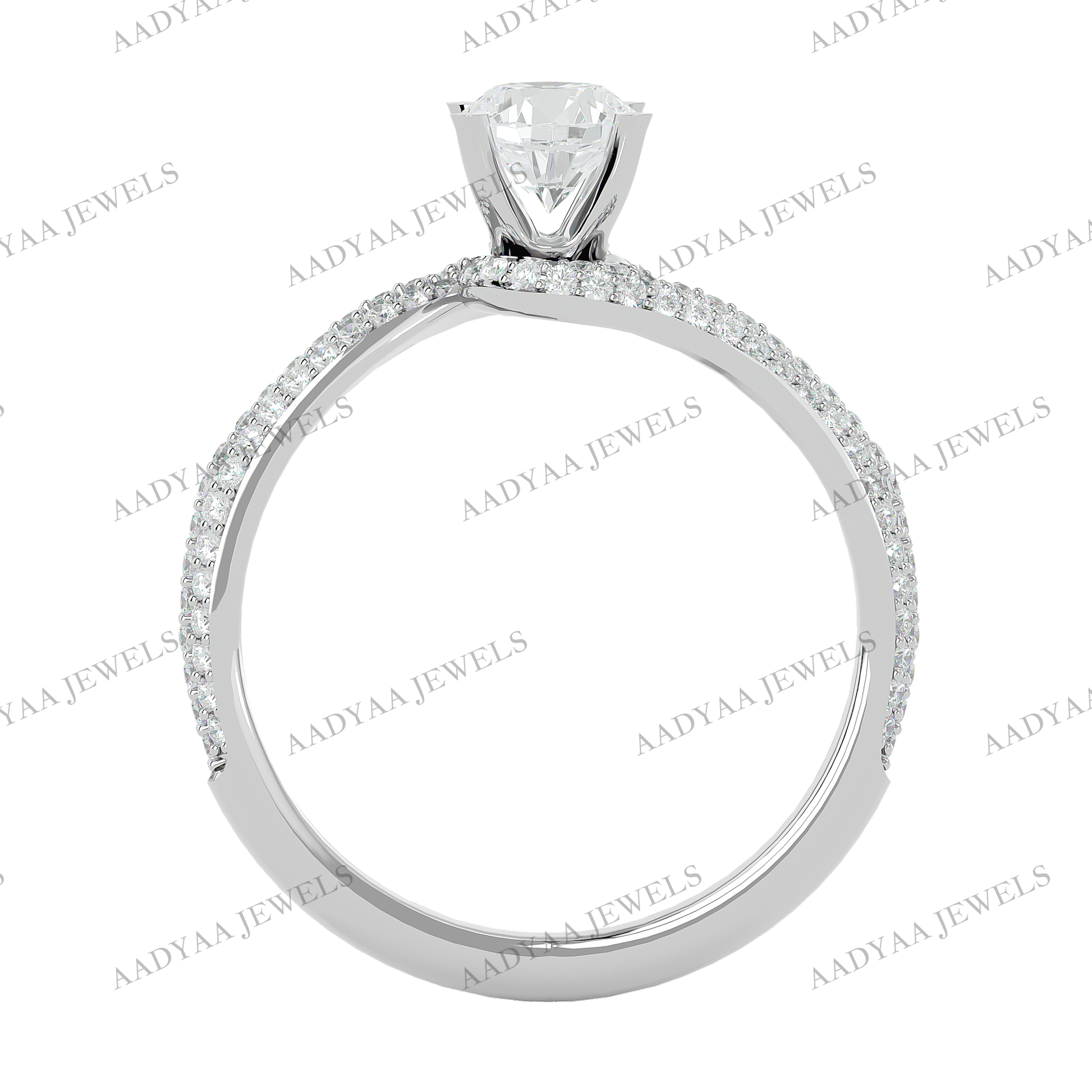 Christine Diamond Ladies Ring | Aadyaajewels