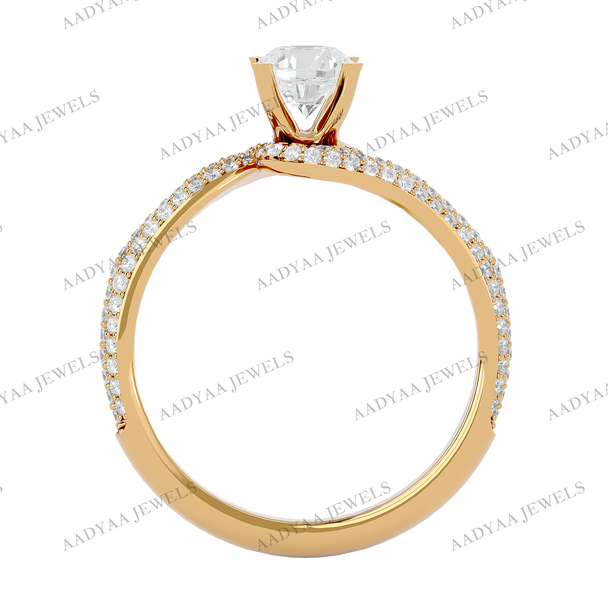 Christine Diamond Ladies Ring | Aadyaajewels