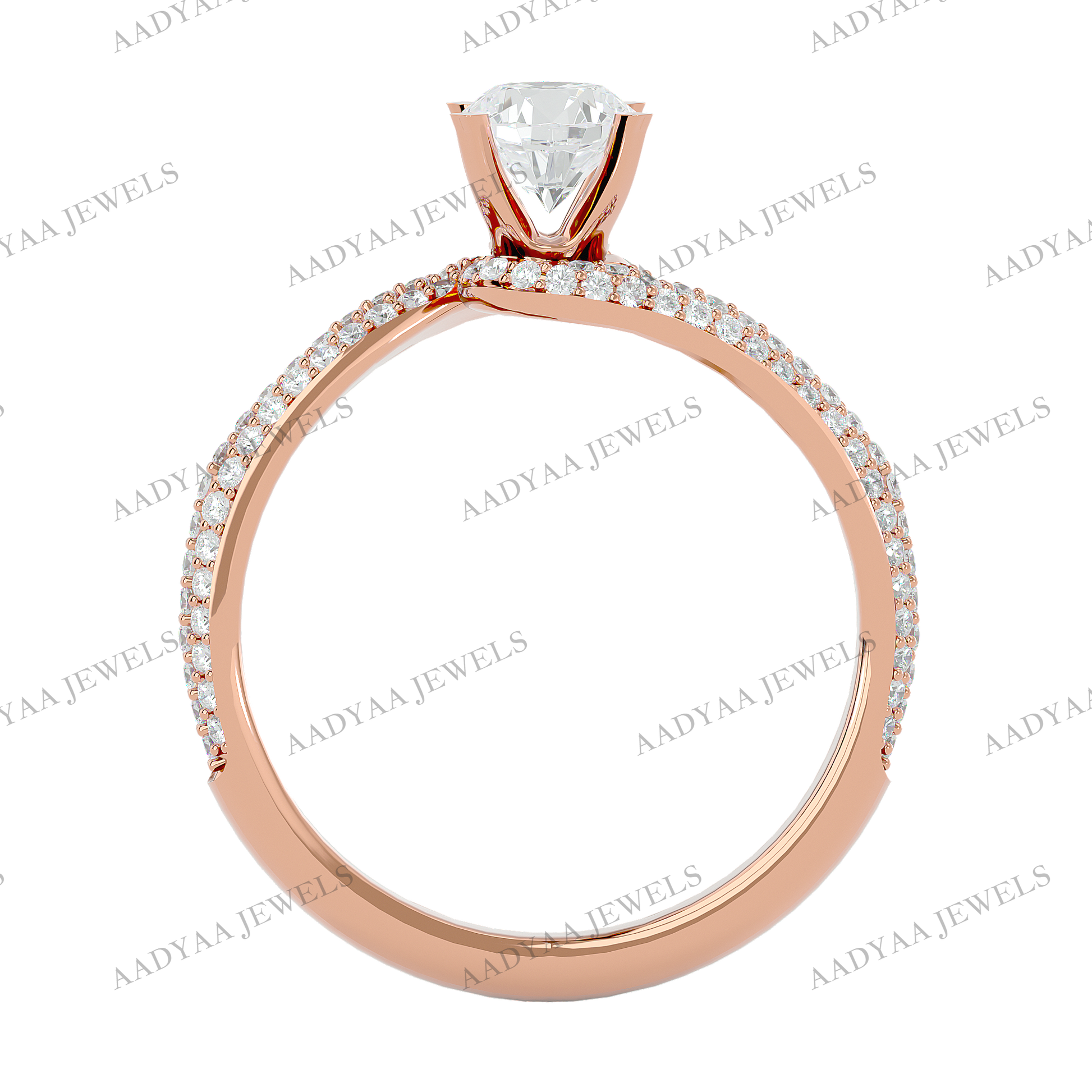 Christine Diamond Ladies Ring | Aadyaajewels