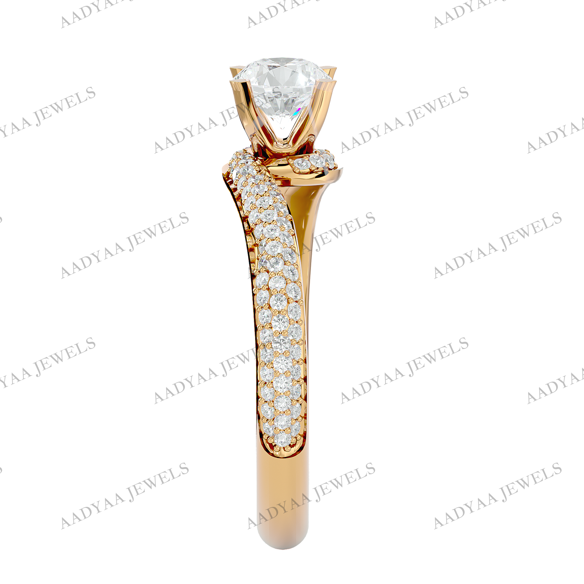 Christine Diamond Ladies Ring | Aadyaajewels