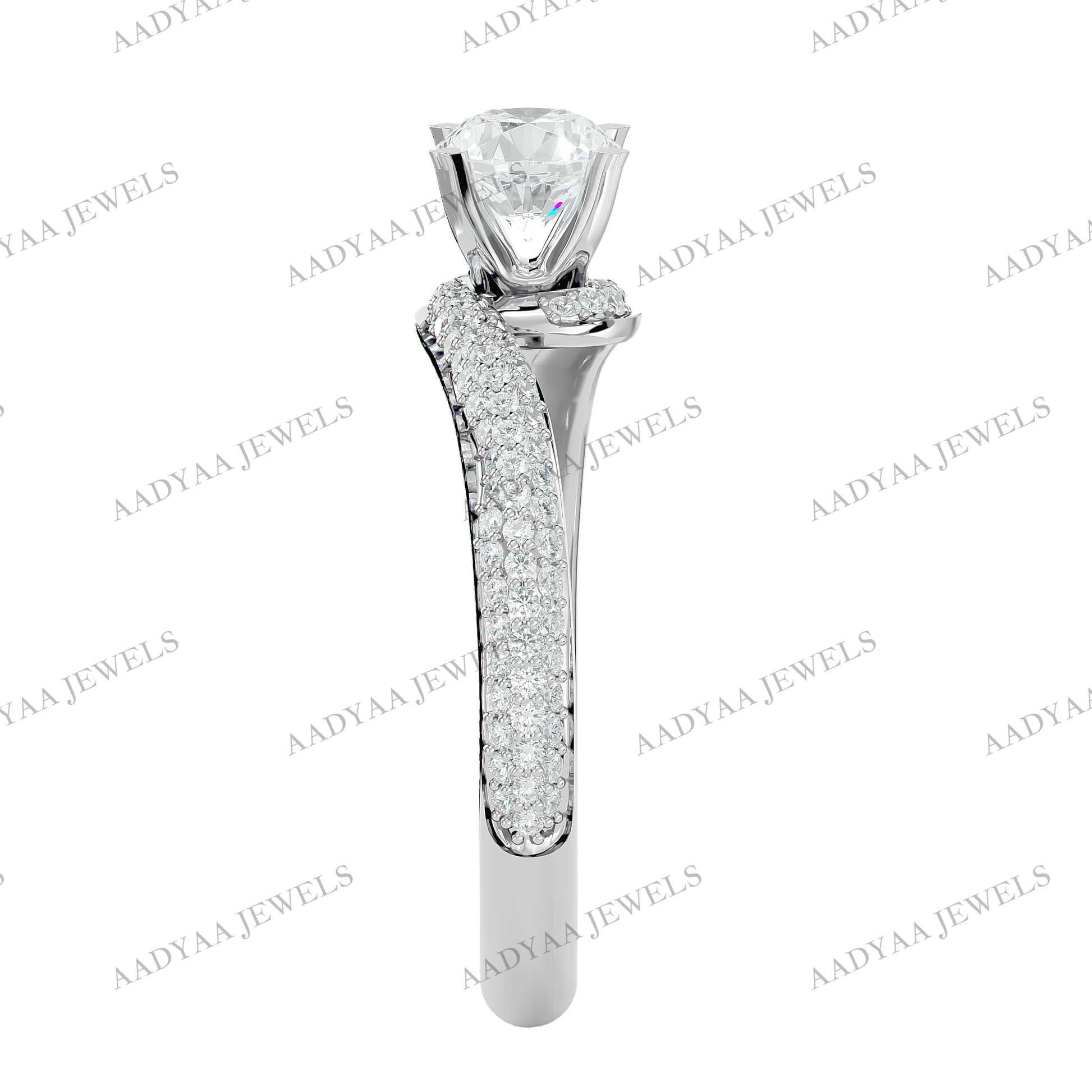 Christine Diamond Ladies Ring | Aadyaajewels