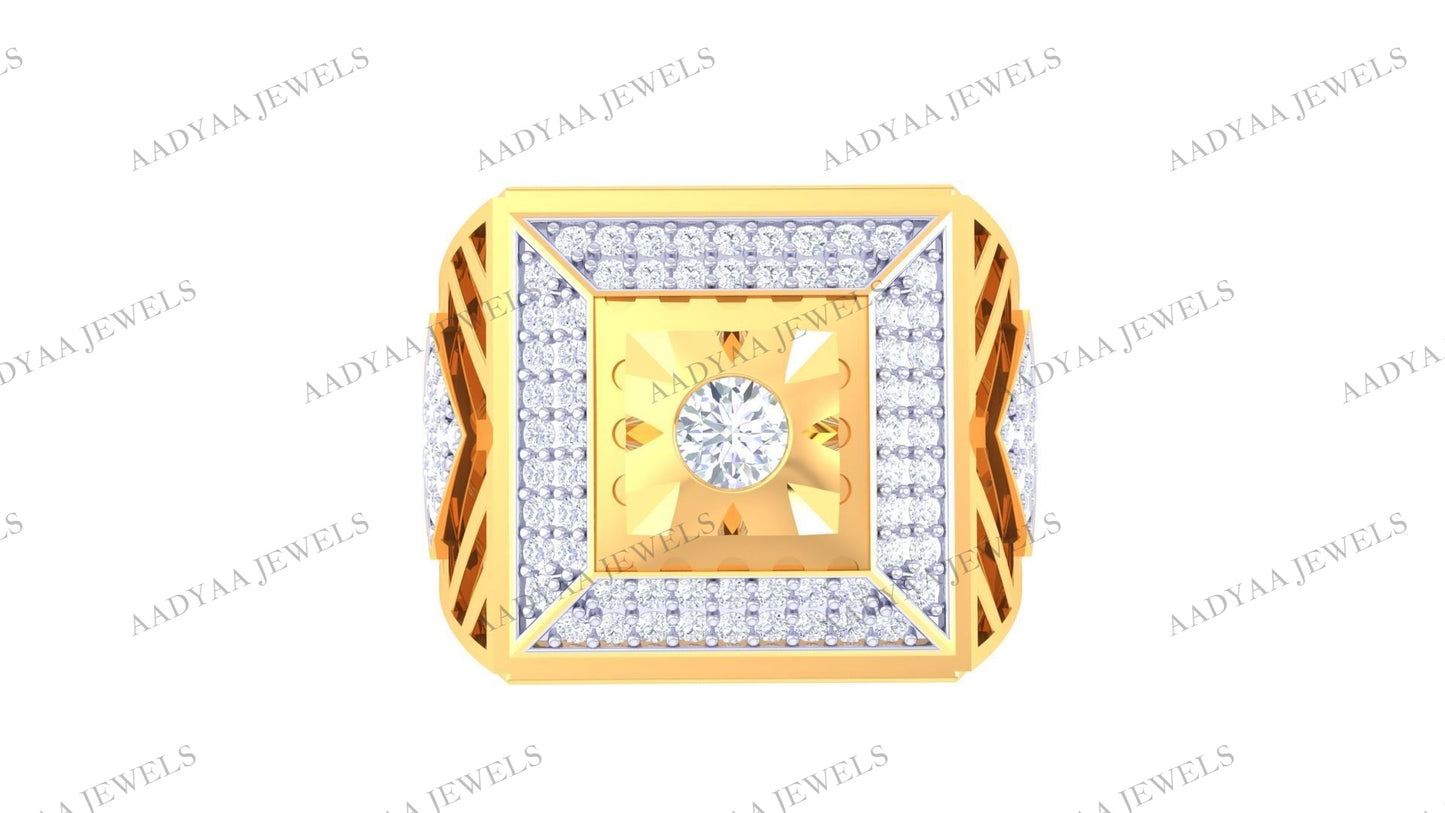 Saniyah Diamond Mens Ring