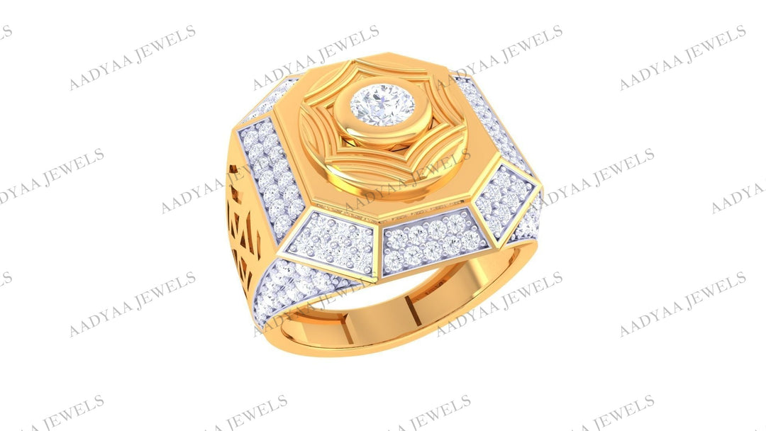 Heavenly Diamond Mens Ring