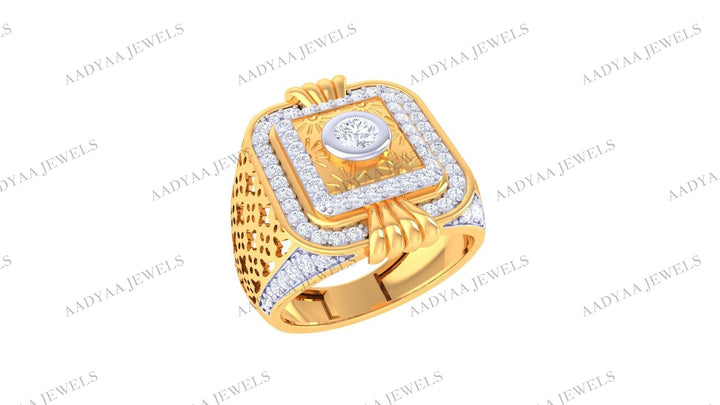 Kaylin Diamond Mens Ring