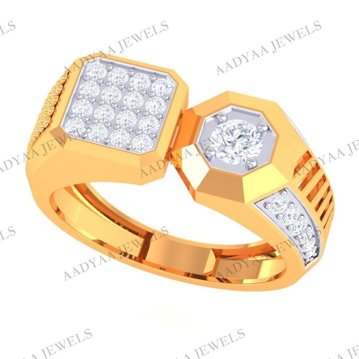 Alisha Diamond Mens Ring