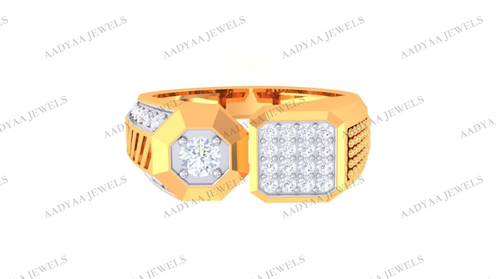 Alisha Diamond Mens Ring