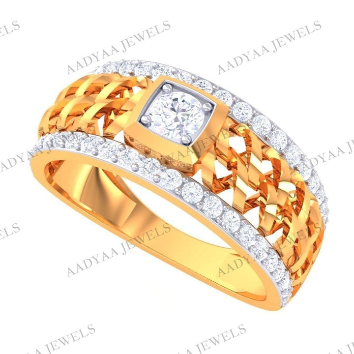 Annalee Diamond Mens Ring