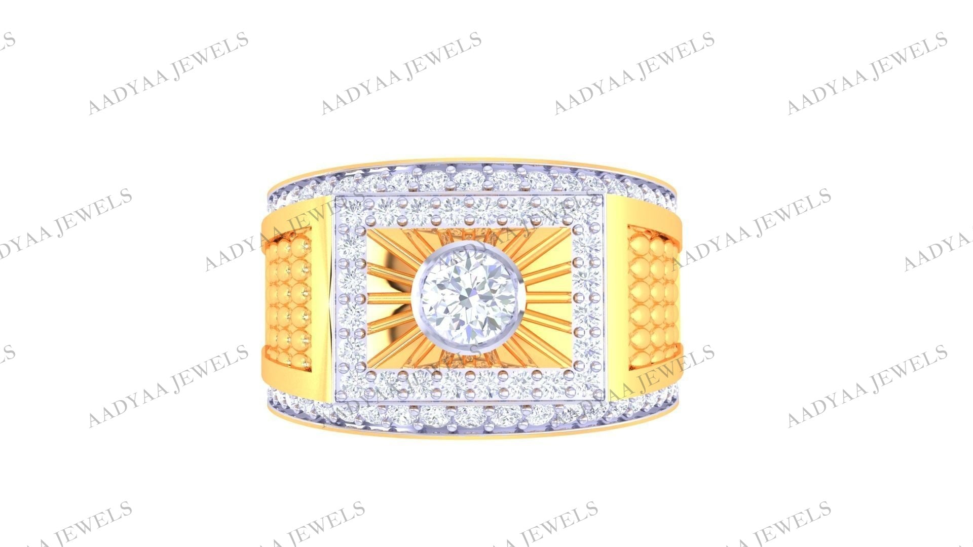 Ellison Diamond Mens Ring | Aadyaajewels