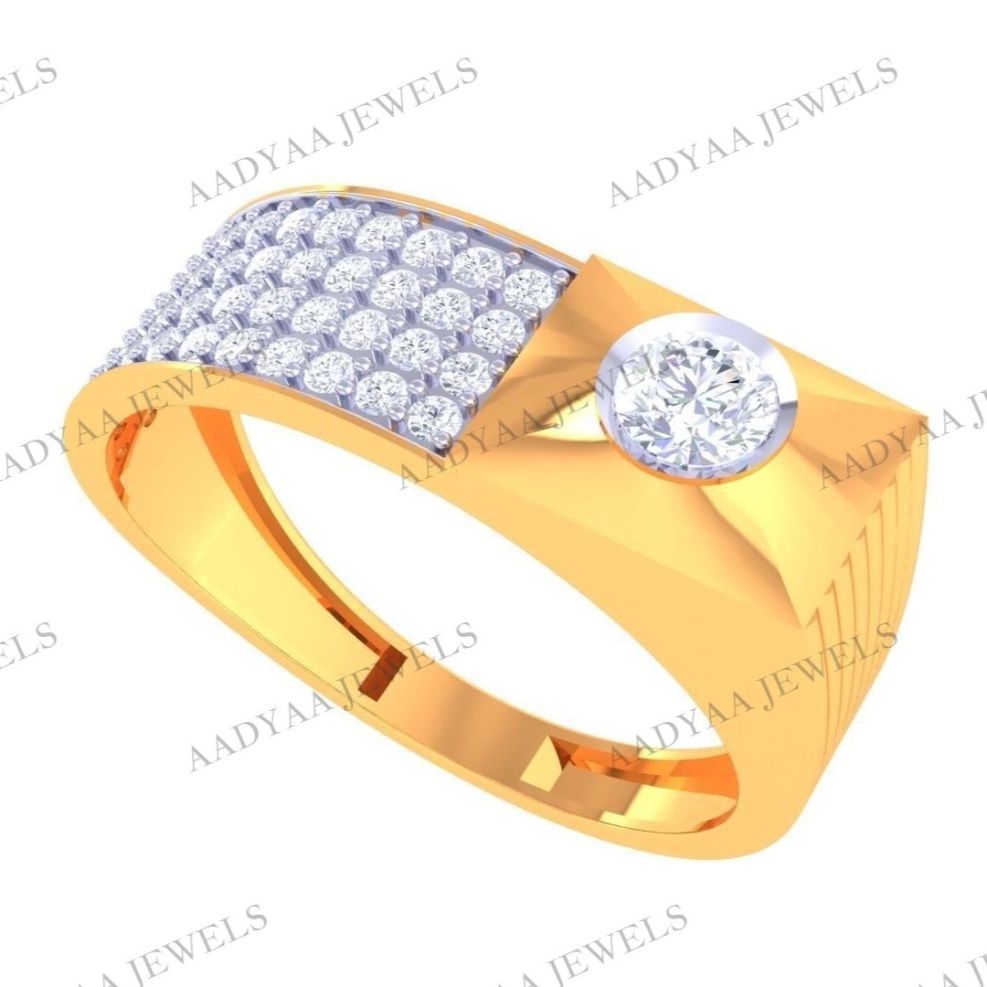 Margo Diamond Mens Ring | Aadyaajewels