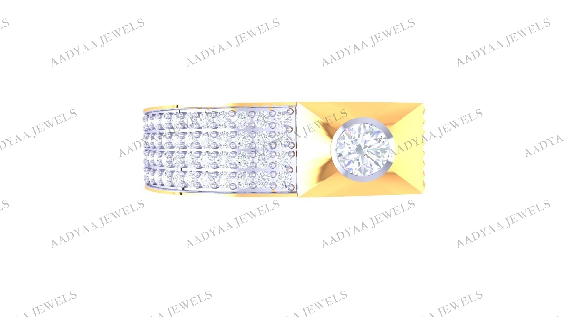 Margo Diamond Mens Ring | Aadyaajewels