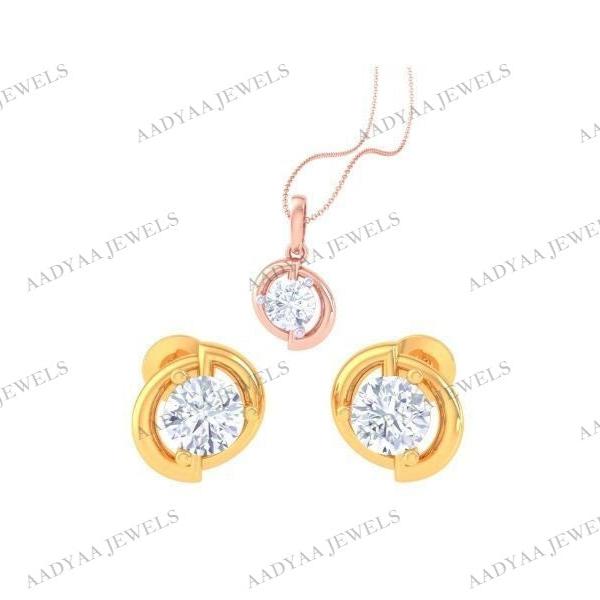 Giavanna Diamond Pendant Set